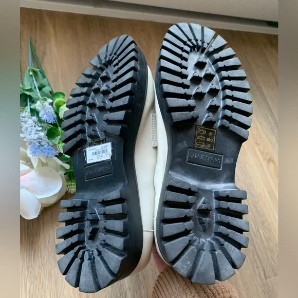 Call It Spring Cream Loafers with Silver Buckle - Picture 12 of 16